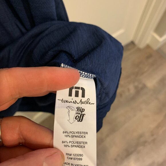 Travis Mathew Heather Navy Polo With Tags - Picture 5 of 5